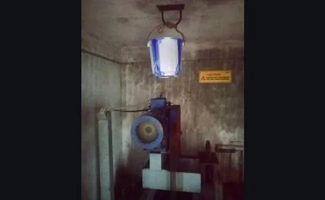 Perumbakkam residents forced to install buckets beneath roof as water leaks into elevator
